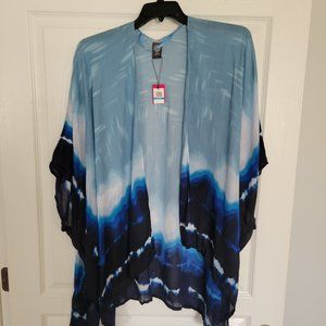 Vince Camuto, Duster, Flowy Cardigan, Blue/Multi, One Size